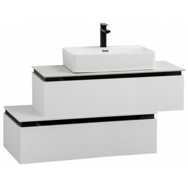 Тумба с раковиной Cezares Slider 100-SLD-100/48-BO-PI Bianco Opaco