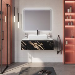 Тумба с раковиной и зеркалом Cezares Slider 100-SL...