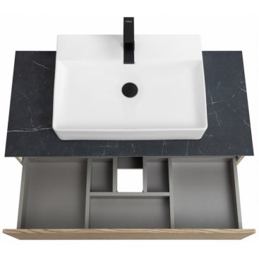 Тумба с раковиной Cezares Slider 100-SLD-100/48-MNO дуб тангент