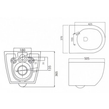 Унитаз подвесной Cezares Stylus