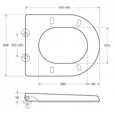 Унитаз-компакт безободковый Cezares Stylus с крышкой CZR-6045-SC микролифт