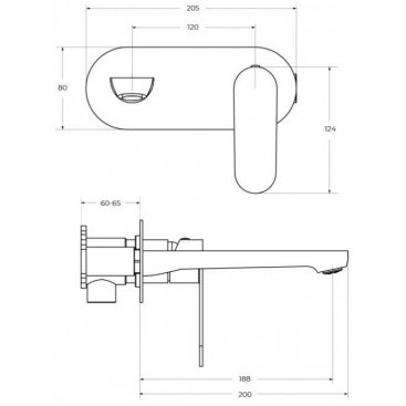 Смеситель для раковины Cezares STYLUS-BLI1-BORO-W0