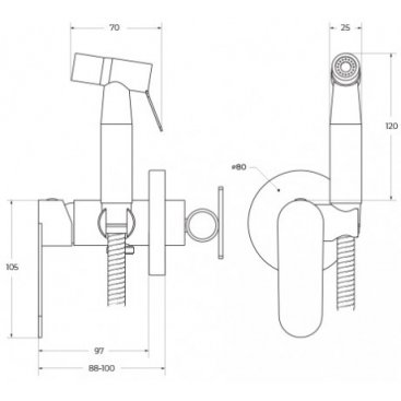 Гигиенический набор Cezares STYLUS-DIF-BORO