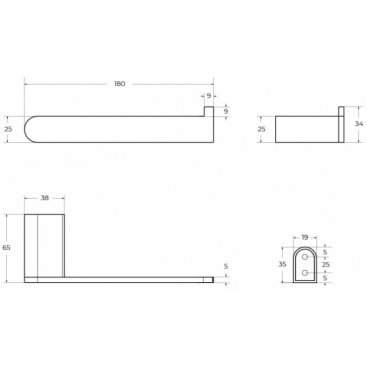 Держатель для бумаги Cezares STYLUS-PH-NOP