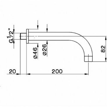 Излив для ванны Cisal ZA00125021