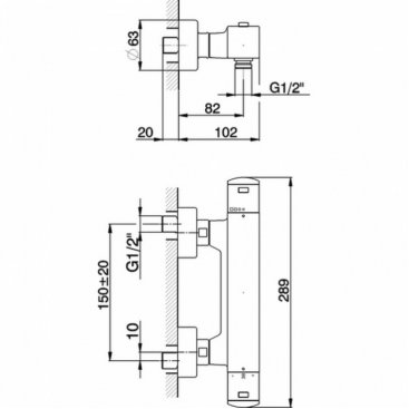 Смеситель для душа Cisal Roadster RRT0101021