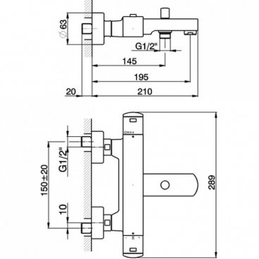 Смеситель для душа Cisal Roadster RRT2701021