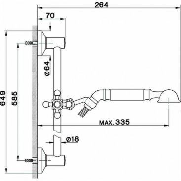 Душевой гарнитур Cisal Shower AR0031122 бронза