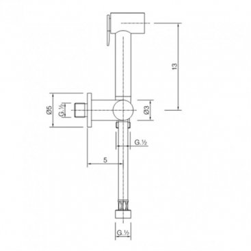 Гигиенический душ Cisal Shower CY00790024