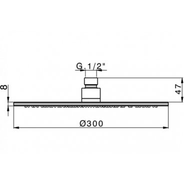 Верхний душ Cisal Shower DS01633021