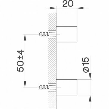 Настенное крепление для ершика Cisal System SY09066021