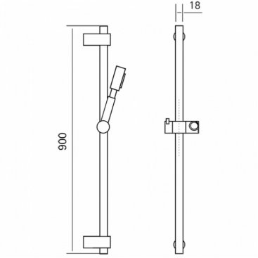 Душевой гарнитур Cisal Xion DS010630D1