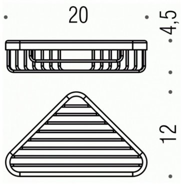 Полка угловая Colombo Basic B2732.NM