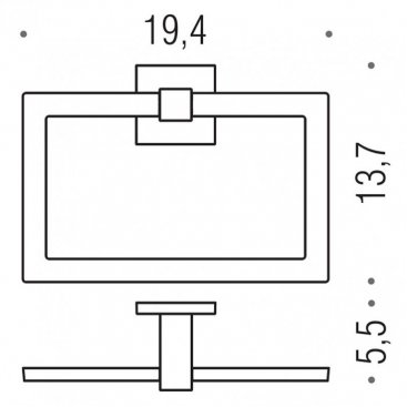 Кольцо для полотенца Colombo Basic Q B3731.CR