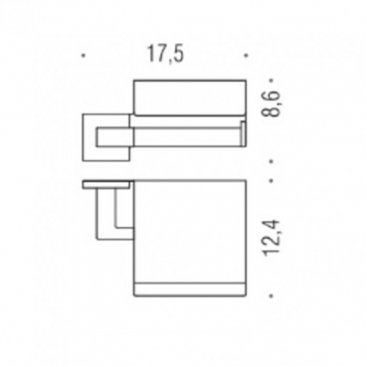 Бумагодержатель Colombo Basic Q B3791.CR