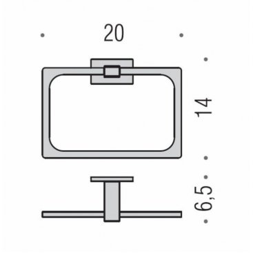 Полотенцедержатель Colombo Look B1631.CR