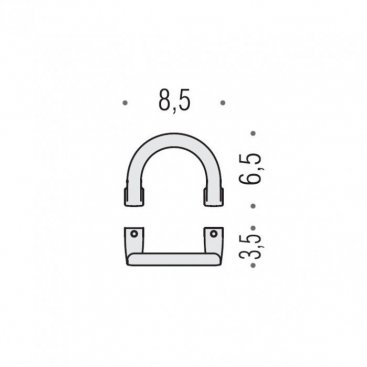 Крючок одинарный Colombo Lulu BLC47.HPS