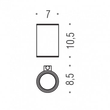 Стакан подвесной Colombo Mini B4002.CR