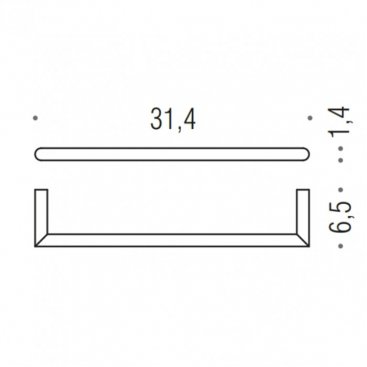 Полотенцедержатель Colombo Mini B4009.CR