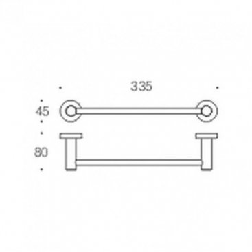 Полотенцедержатель Colombo Plus W4909.HPS1