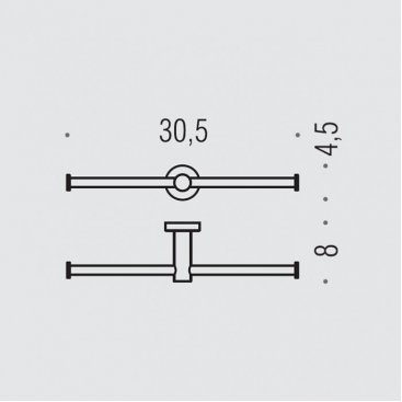 Бумагодержатель Colombo Plus W4990.NM