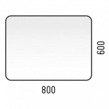 Зеркало с подсветкой Corozo Альбано 80x60 см