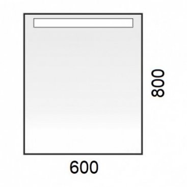 Зеркало с подсветкой Corozo Альпина 60 см
