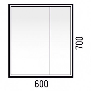 Зеркало-шкаф Corozo Айрон 60 см серый/арт