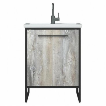 Мебель для ванной Corozo Айрон 70 см черная/антик