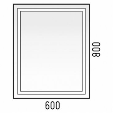 Зеркало с подсветкой Corozo Барго 60x80 см