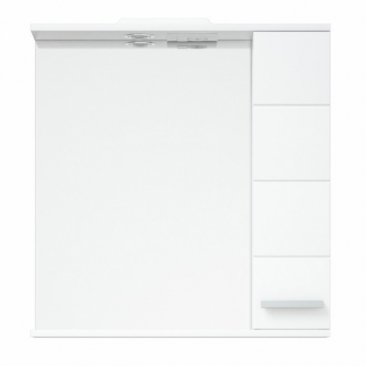 Зеркало со шкафчиком Corozo Денвер 60/С белый