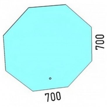 Зеркало с подсветкой Corozo Каре V 70x70 см