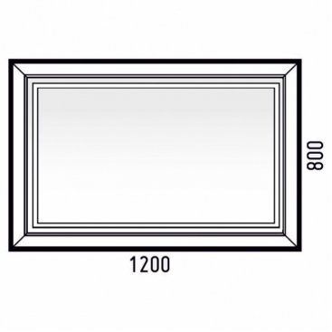 Зеркало с подсветкой Corozo Классика 120 см белое