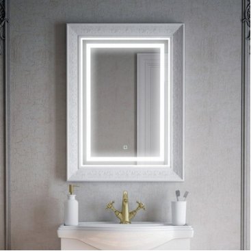 Зеркало с подсветкой Corozo Классика 61 см белое