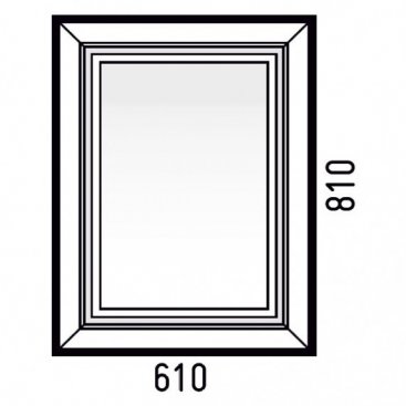 Зеркало с подсветкой Corozo Классика 61 см белое
