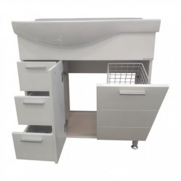 Мебель для ванной Corozo Коралл 82 см белая