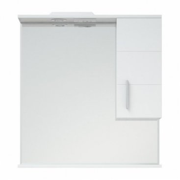 Зеркало со шкафчиком Corozo Коралл 82/С белый
