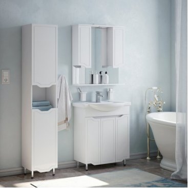 Мебель для ванной Corozo Мирра 75 см белая