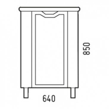 Мебель для ванной Corozo Мирра 40 см белая