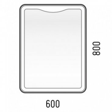 Зеркало с подсветкой Corozo Орли 60x80 см