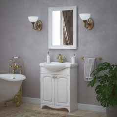 Мебель для ванной Corozo Шарлотт 65 см белая