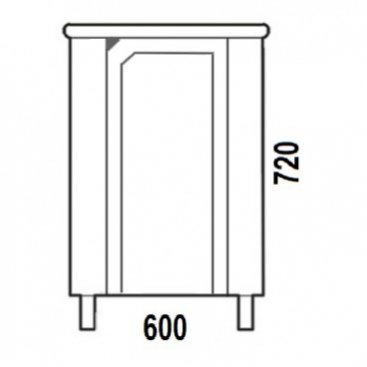 Мебель для ванной Corozo Сириус 40 см белая