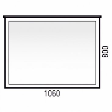 Зеркало Corozo Таормина 105 см белое