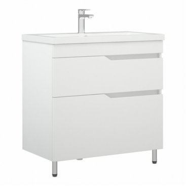 Мебель для ванной Corozo Теона 80 см белая