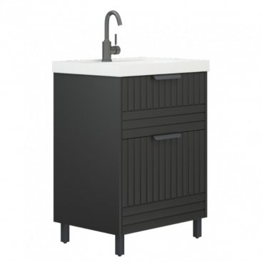 Мебель для ванной Corozo Терра 60 см графит матовый