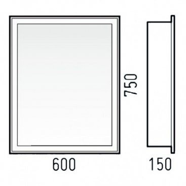 Зеркало-шкаф Corozo Толедо 60/С белый