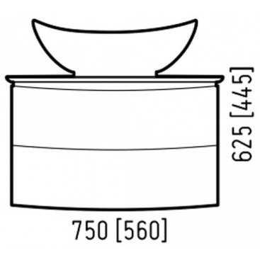 Мебель для ванной Corozo Вико 75 см белая