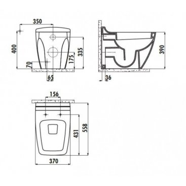 Унитаз Creavit Bull BL350