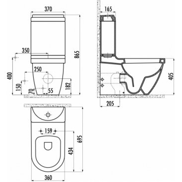 Унитаз Creavit Dream DR310