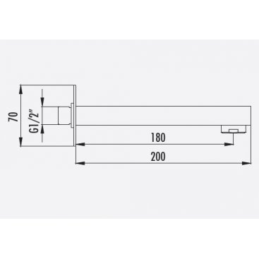 Излив для душа Creavit A04